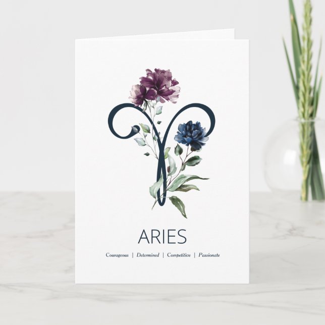 Tarjeta Aries Birthday Card (Anverso)