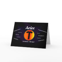 Aries Birthday Card