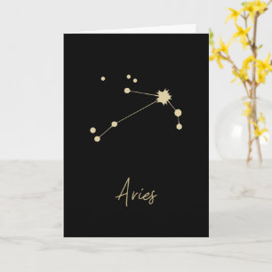 Tarjeta Aries Constellation Zodiac