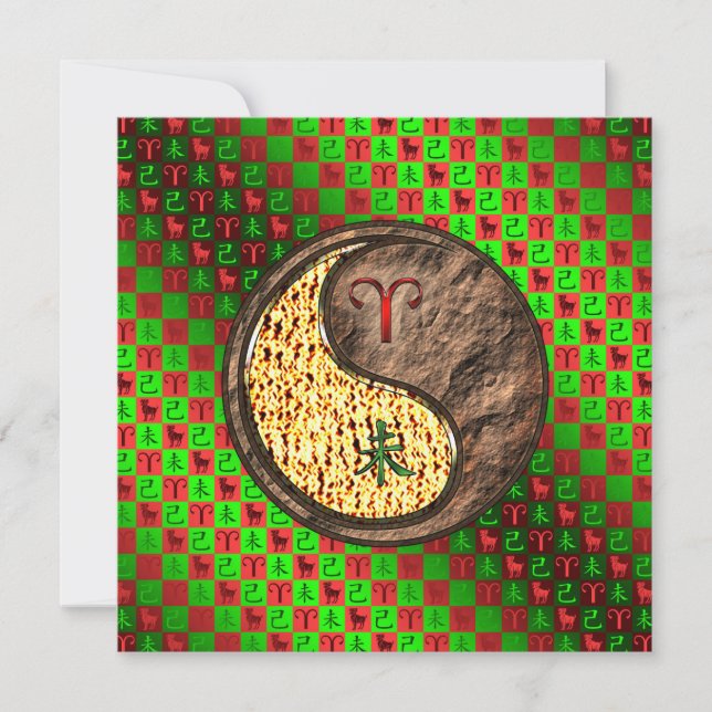 Tarjeta Aries & Earth Goat (Anverso)