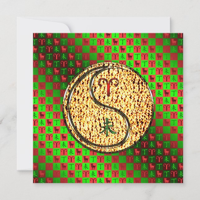 Tarjeta Aries y Fire Goat (Anverso)