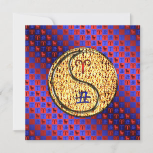 Tarjeta Aries y Fire Ox