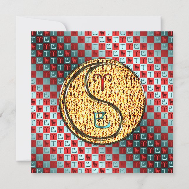 Tarjeta Aries y la serpiente contra incendios (Anverso)
