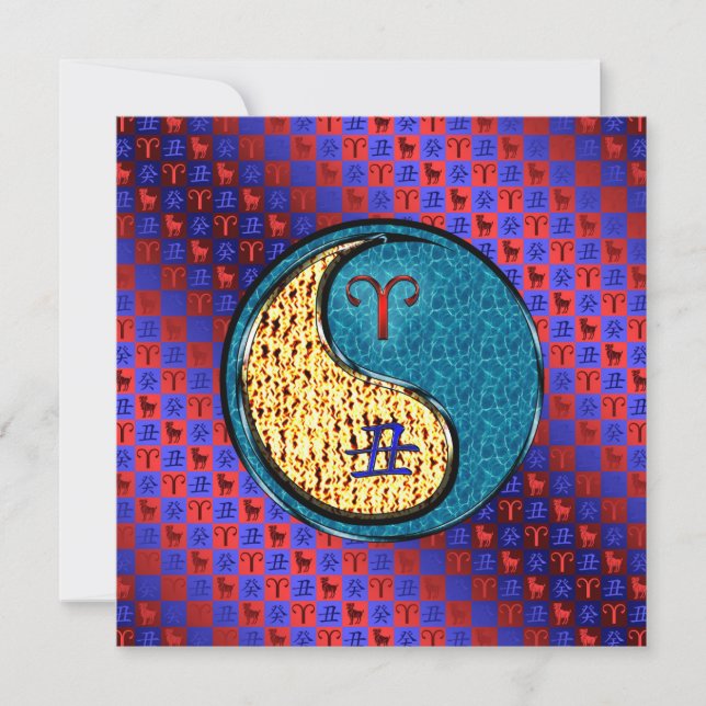 Tarjeta Aries y Ox de agua (Anverso)