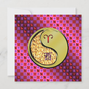 Tarjeta Aries y Rooster Metalizado