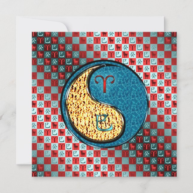 Tarjeta Aries y Snake Water (Anverso)