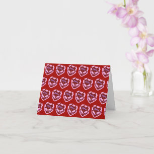 Tarjeta Aries Zodiac Coquette Heart Birthday Cake
