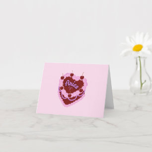 Tarjeta Aries Zodiac Pastel Heart Pastel Pastel de Cumplea