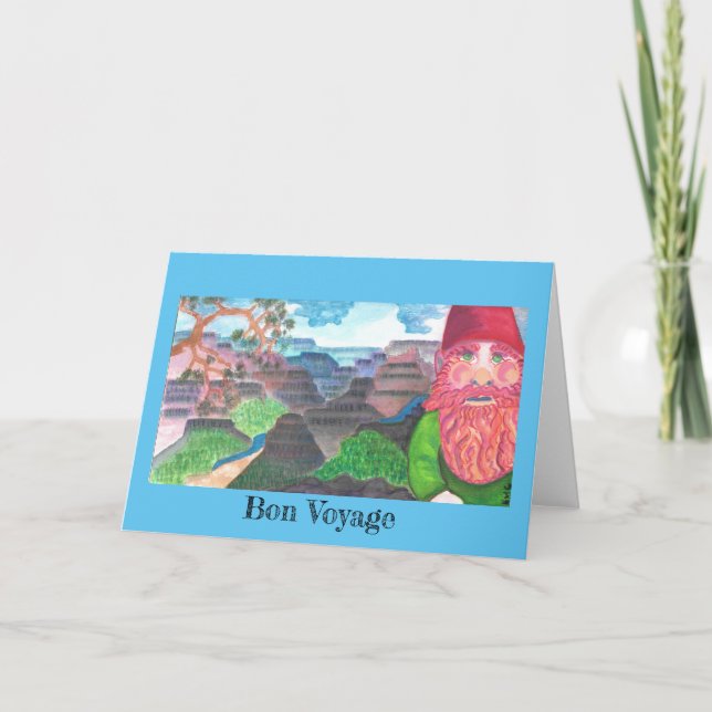 Tarjeta Arizona Garden Gnome Selfie (Anverso)