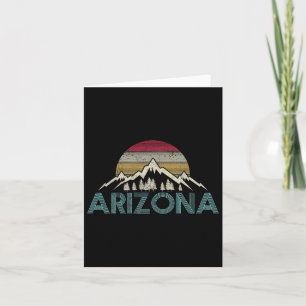 Tarjeta Arizona Vintage Retro Montañas Naturales Souv de S