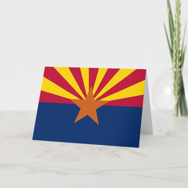 Tarjeta Arizonan Flag, Flag of Arizona (Anverso)
