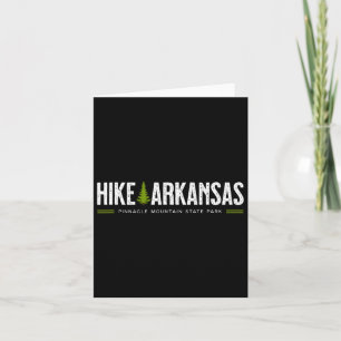 Tarjeta Arkansas Hike Pinnacle Mountain State Park Retro G