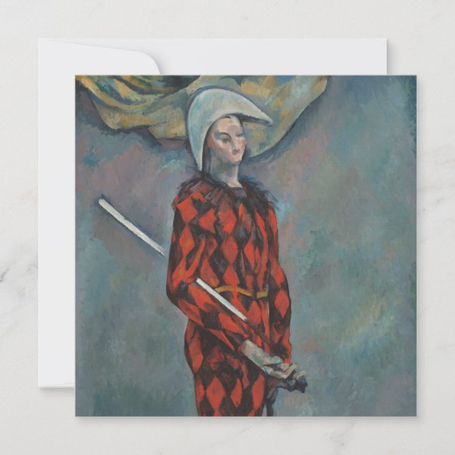 Tarjeta Arlequín (Joker) (por Paul Cézanne) (Anverso)