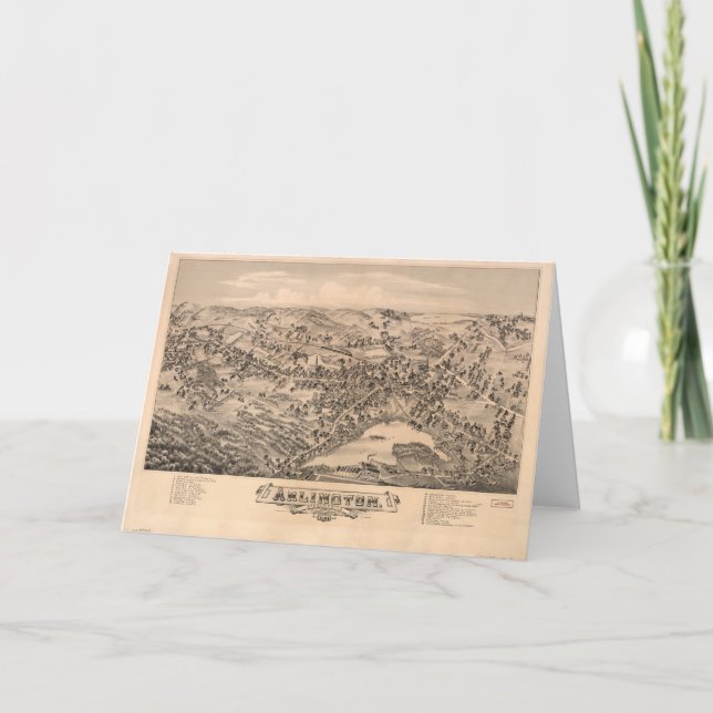 Tarjeta Arlington Massachusetts (1884) (Anverso)