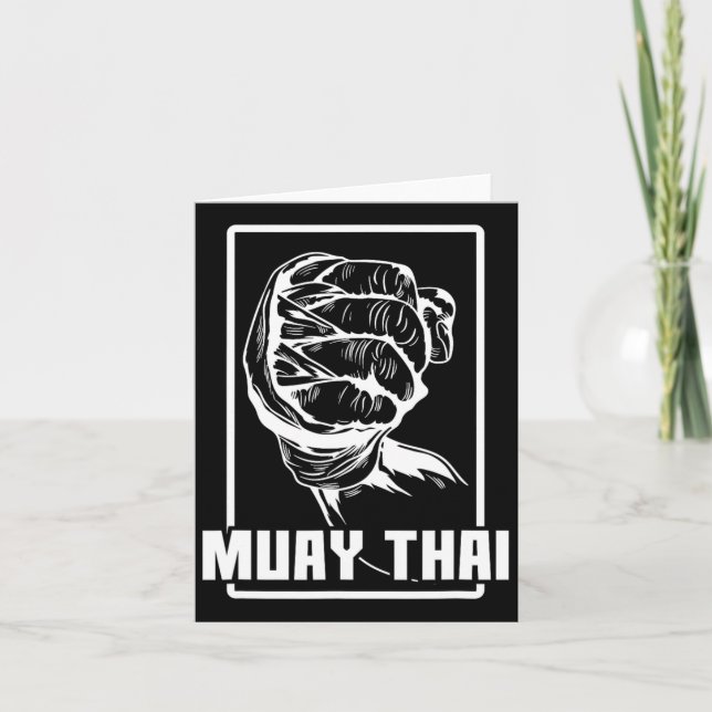 Tarjeta Arma de boxeo Muay Thai (Anverso)