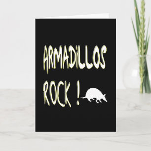 Tarjeta Armadillos Rock! Greeting Card