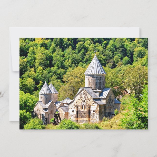 Tarjeta Armenia - El Monasterio de Haghartsin, Dilijan (Anverso)