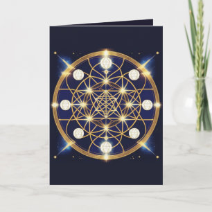 Tarjeta Armonía Celestial – La Luz Dentro de la Cuadrícula