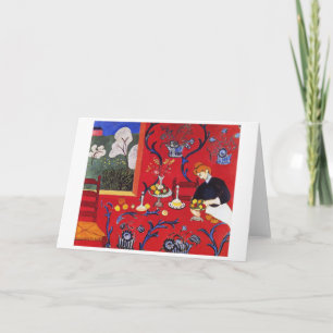 Tarjeta Armonía en rojo, matisse
