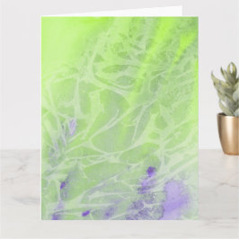 Tarjeta Armonía Suave Verde y Lavanda