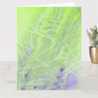 Tarjeta Armonía Suave Verde y Lavanda