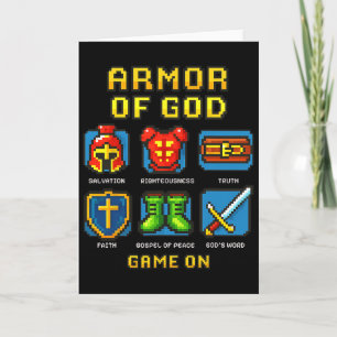 Tarjeta Armor Of God Pixel Faith Christian Video Game