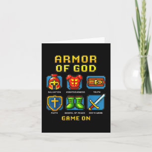 Tarjeta Armor Of God Pixel Faith Christian Video Game