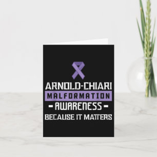 Tarjeta Arnold Chiari Malformation Warrior S Awareness