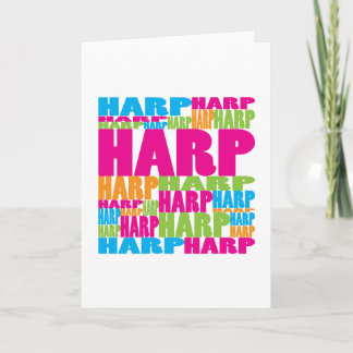 Tarjeta Arpa colorida