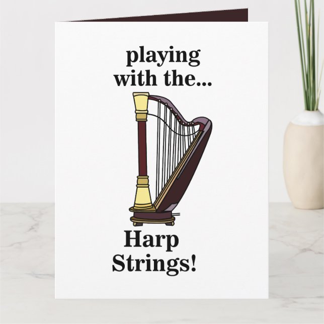 Tarjeta Arpa Instrumento Musical Arpa (Anverso)