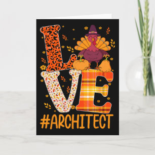 Tarjeta Arquitecto del amor Turquía Ingeniero arquitectóni