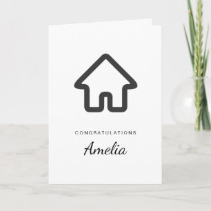 Tarjeta Arquitectura de bienes raíces Icono de casa Gradua