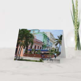 Tarjeta Arquitectura de La Habana Cuba cerca de Malecón