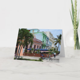 Tarjeta Arquitectura de La Habana Cuba cerca de Malecón
