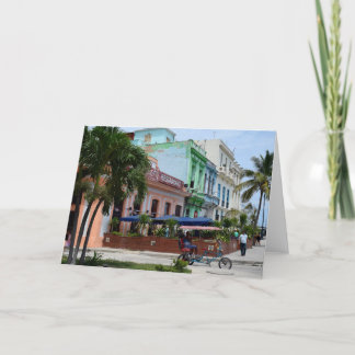 Tarjeta Arquitectura de La Habana Cuba cerca de Malecón