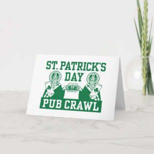 Tarjeta Arrastre de Pub del día de St Patrick