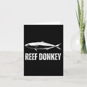 Tarjeta Arrecife de la camiseta de Donkey Amberjack Pesca 