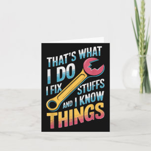 Tarjeta Arreglo Cosas Y Sé Cosas Citas