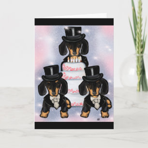 Tarjeta Arreglo de Doxie Negro y Canela