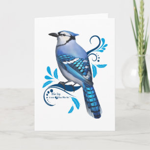 Tarjeta Arrendajo azul