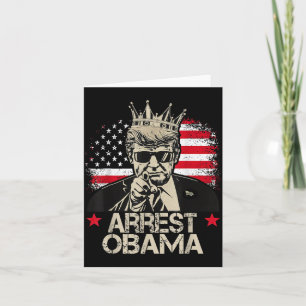 Tarjeta Arrestar Obama Trump Arrestar Obama T-shirt.png 