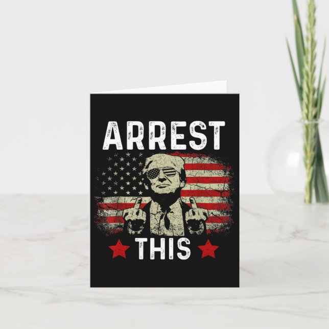 Tarjeta Arresto En 2024 De Felon Trump Condenado (Anverso)