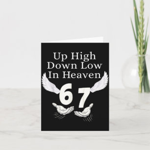 Tarjeta Arriba Alto Abajo Bajo En El Cielo 67 Manos Meme 6