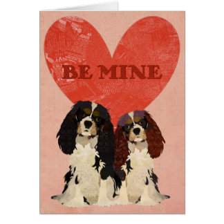 Tarjeta arrogante del amor de los perros de aguas