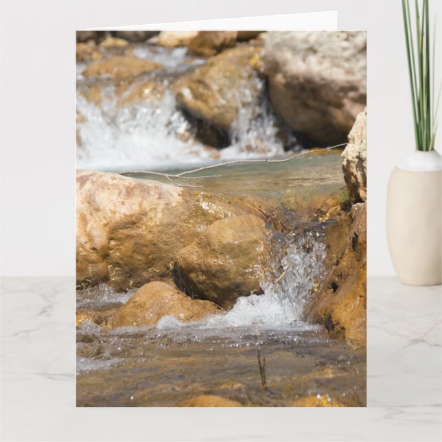 Tarjeta Arroyo tormentoso en primavera (Anverso)