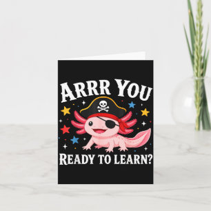 Tarjeta Arrr listo para aprender divertido profesor de vue