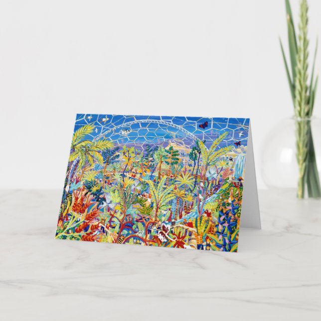 Tarjeta Art Card: Garden of Eden. The Eden Project, UK (Anverso)