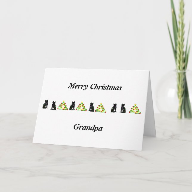 Tarjeta Art, Cute Cat Clipart, personalizado (Anverso)