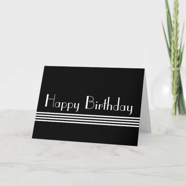 Tarjeta Art Deco (Anverso)