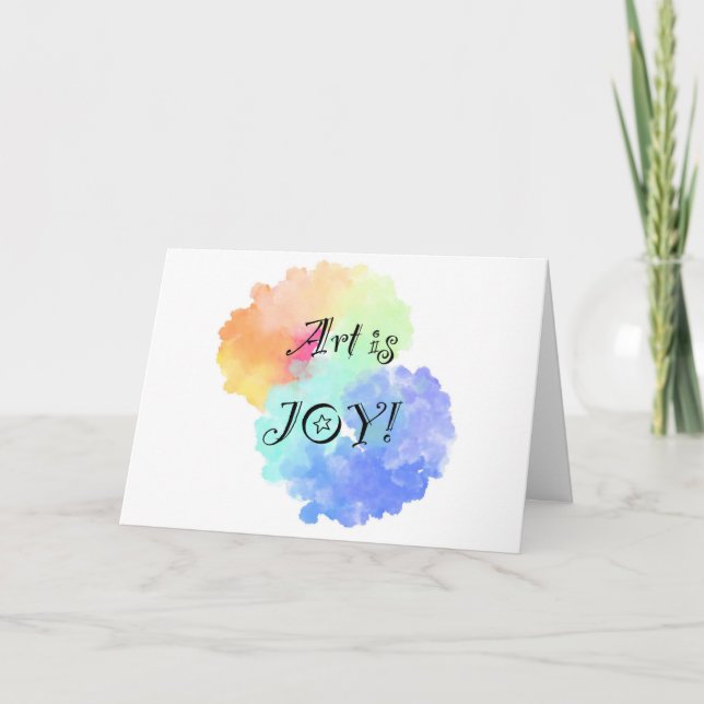 Tarjeta Art es Joy card (Anverso)